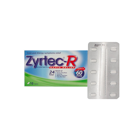 Zyrtec-R 24HR 10mg (10 Tablets)