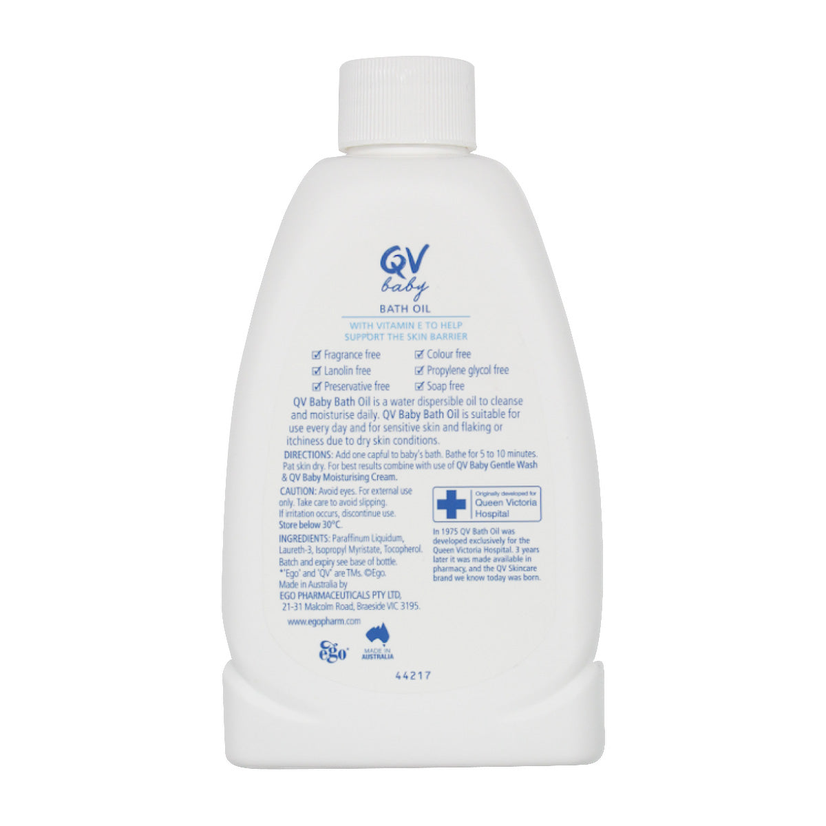 QV Baby Bath Oil 250ml