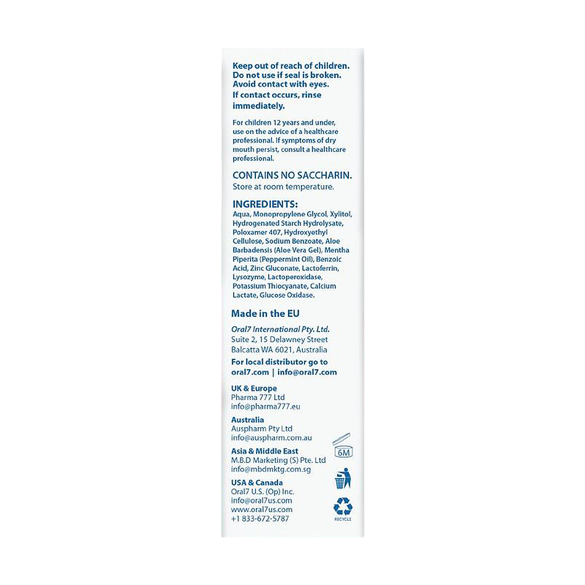 Oral 7 Mouth Spray 50ml