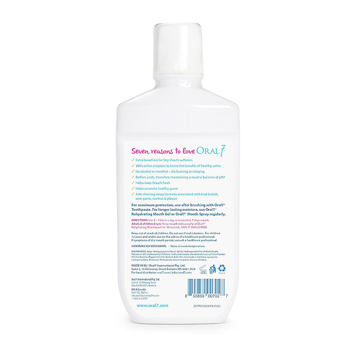 Oral 7 Moisturising Mouthwash 500ml