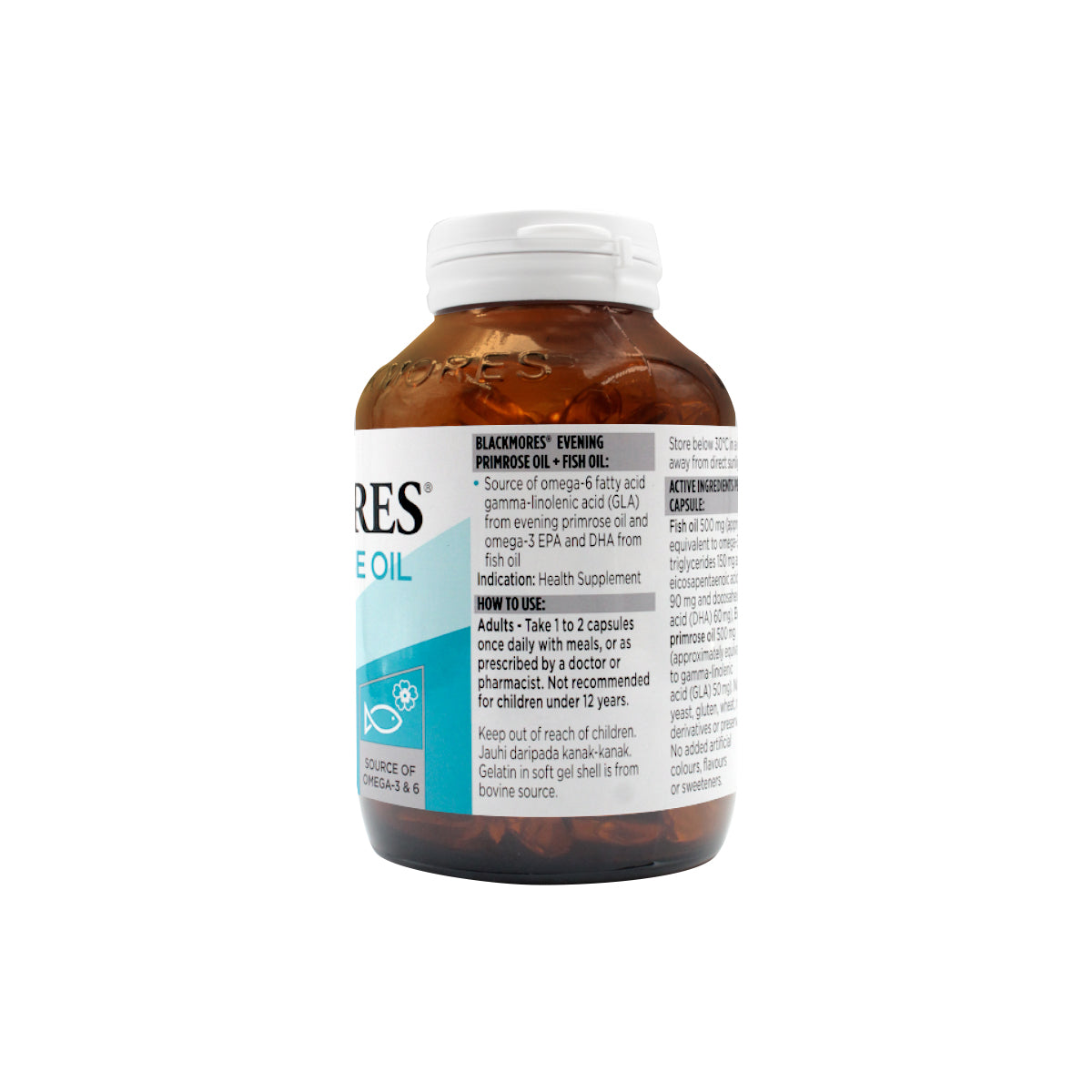 Blackmores Evening Primrose Oil + Fish Oil 120 Capsules