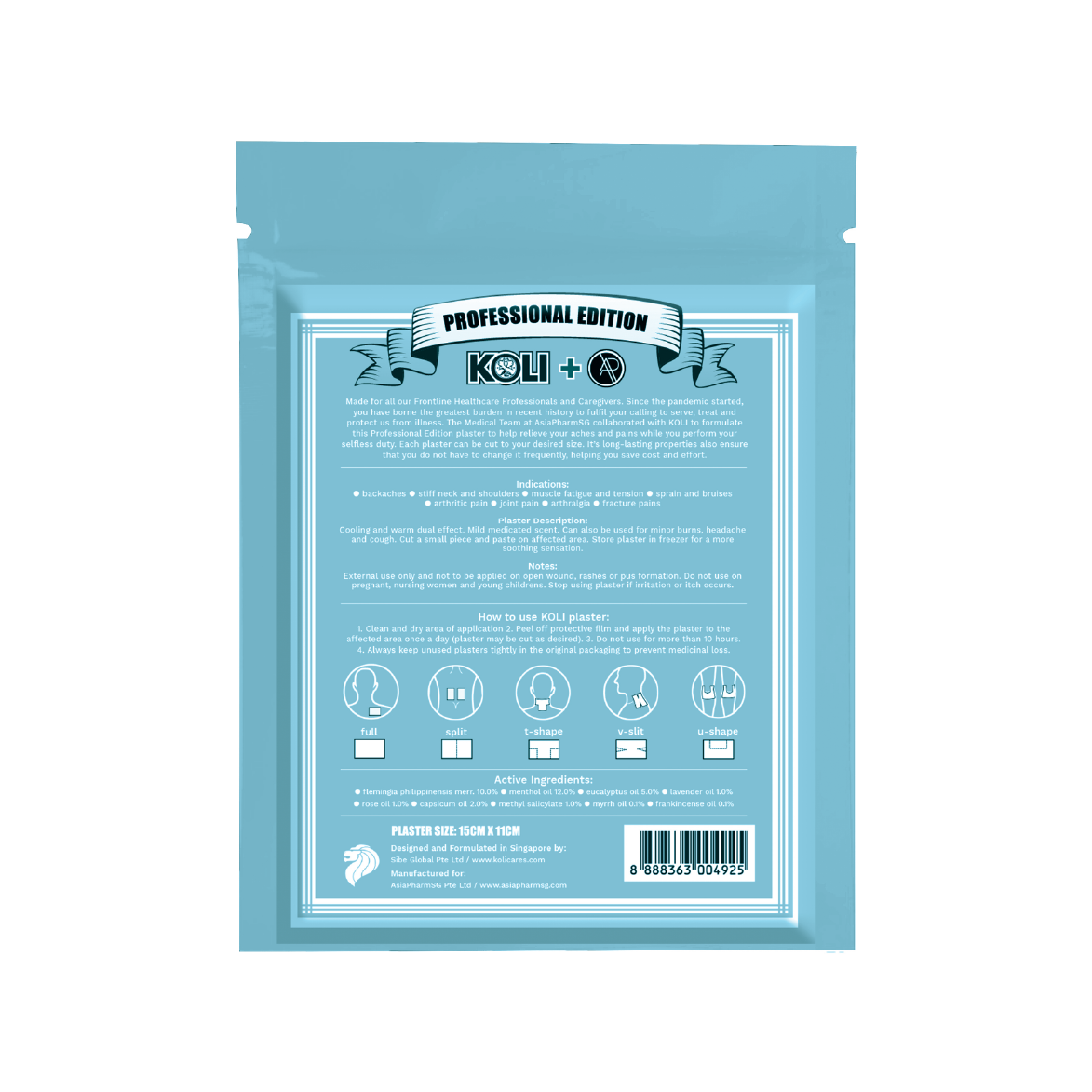 koli pain relief plaster