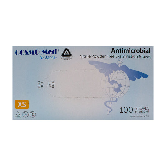 Cosmo Med Non Sterile Powder Free Nitrile Gloves Size XS - L