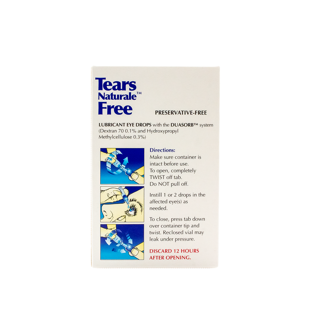 Tears Naturale Free 0.8ml Lubricating Eye drop (32 Vials)