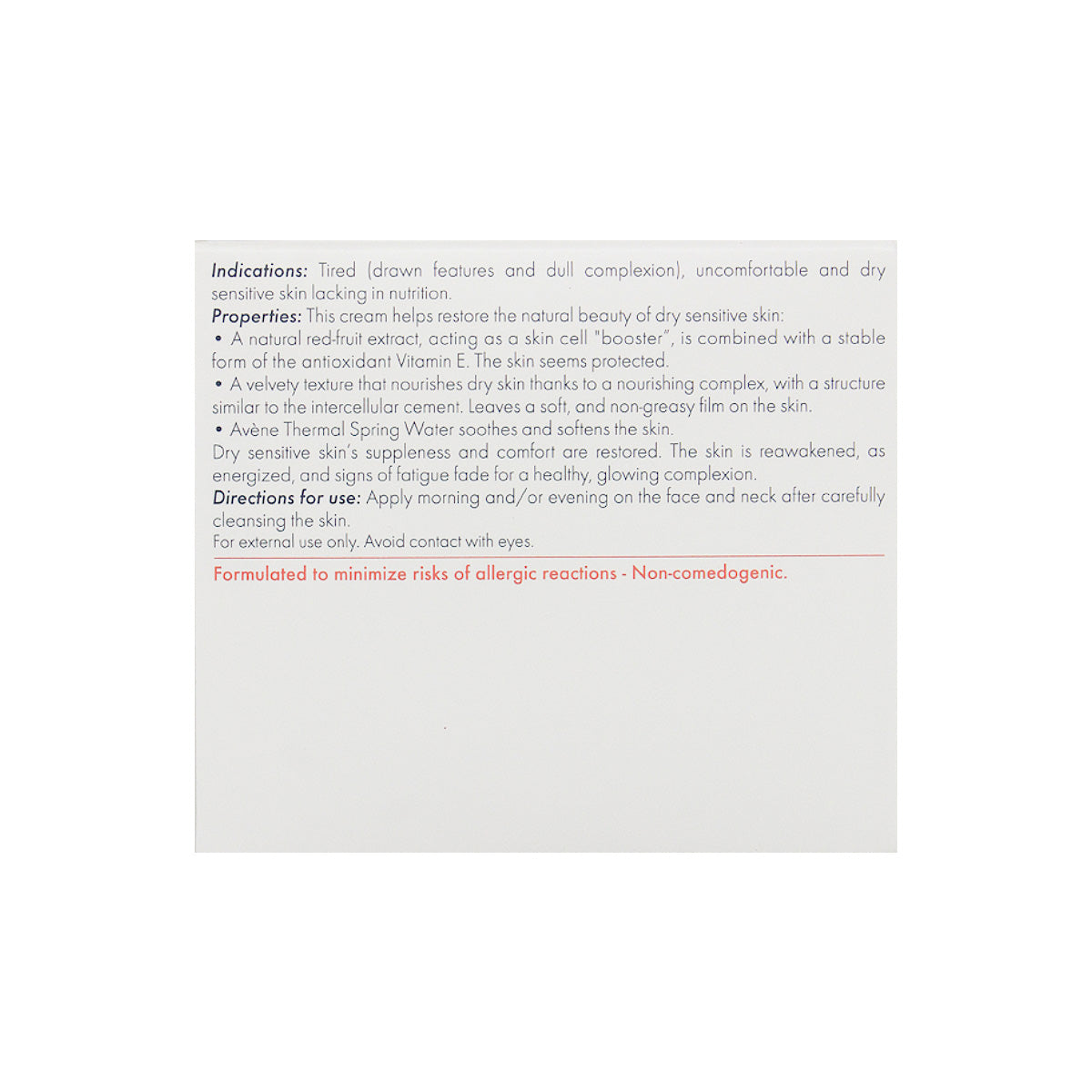 Avene Revitalizing Nourishing Cream 50ml