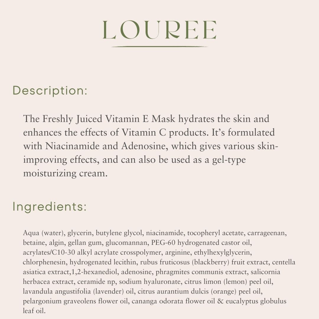Dear Klairs Freshly Juiced Vitamin E Mask 90ml