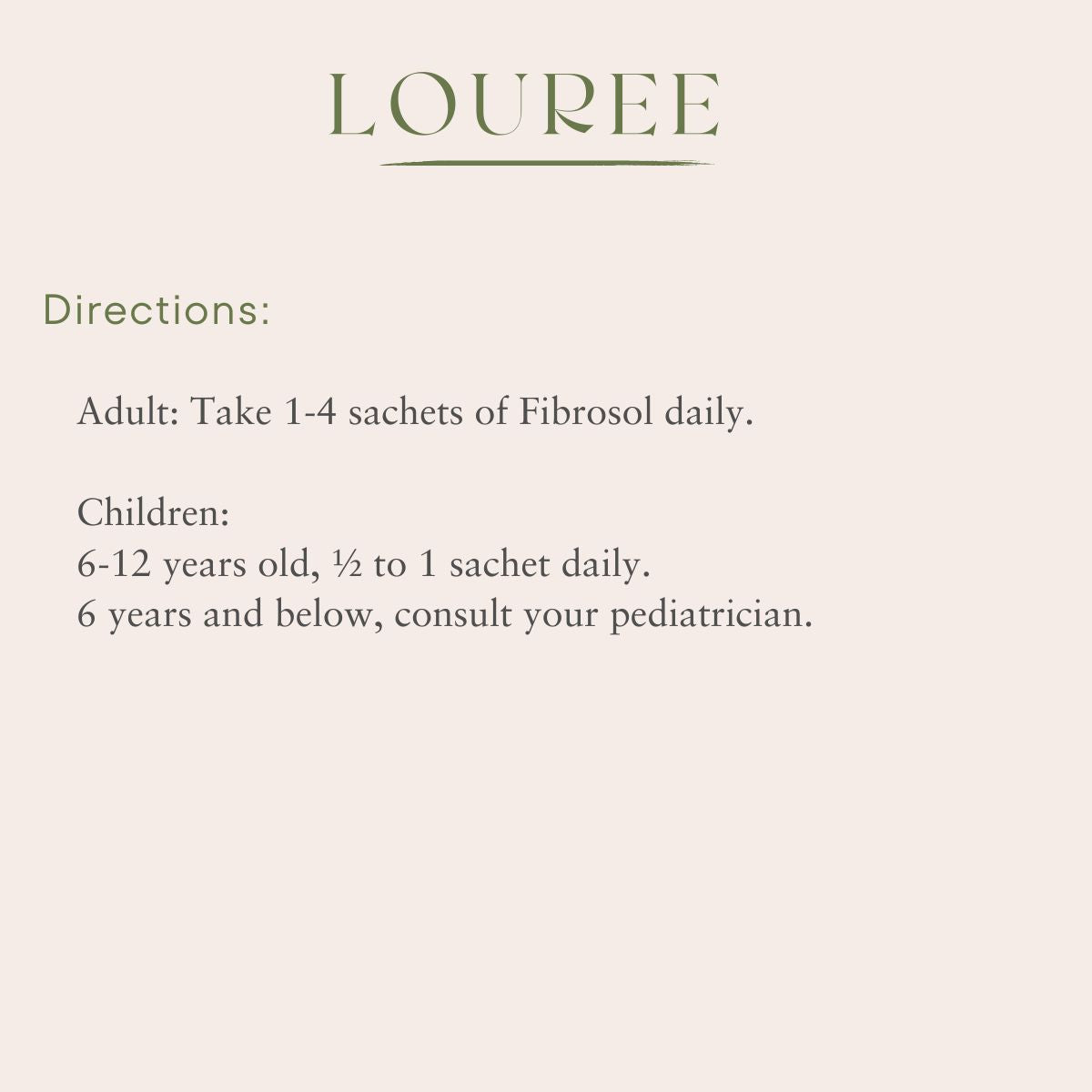 fibrosol dosage