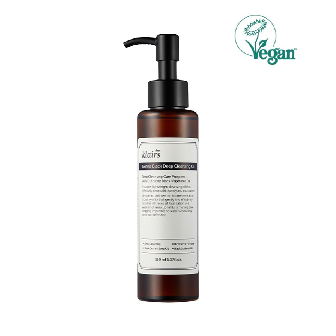 Dear Klairs Gentle Black Deep Cleansing Oil 150ml