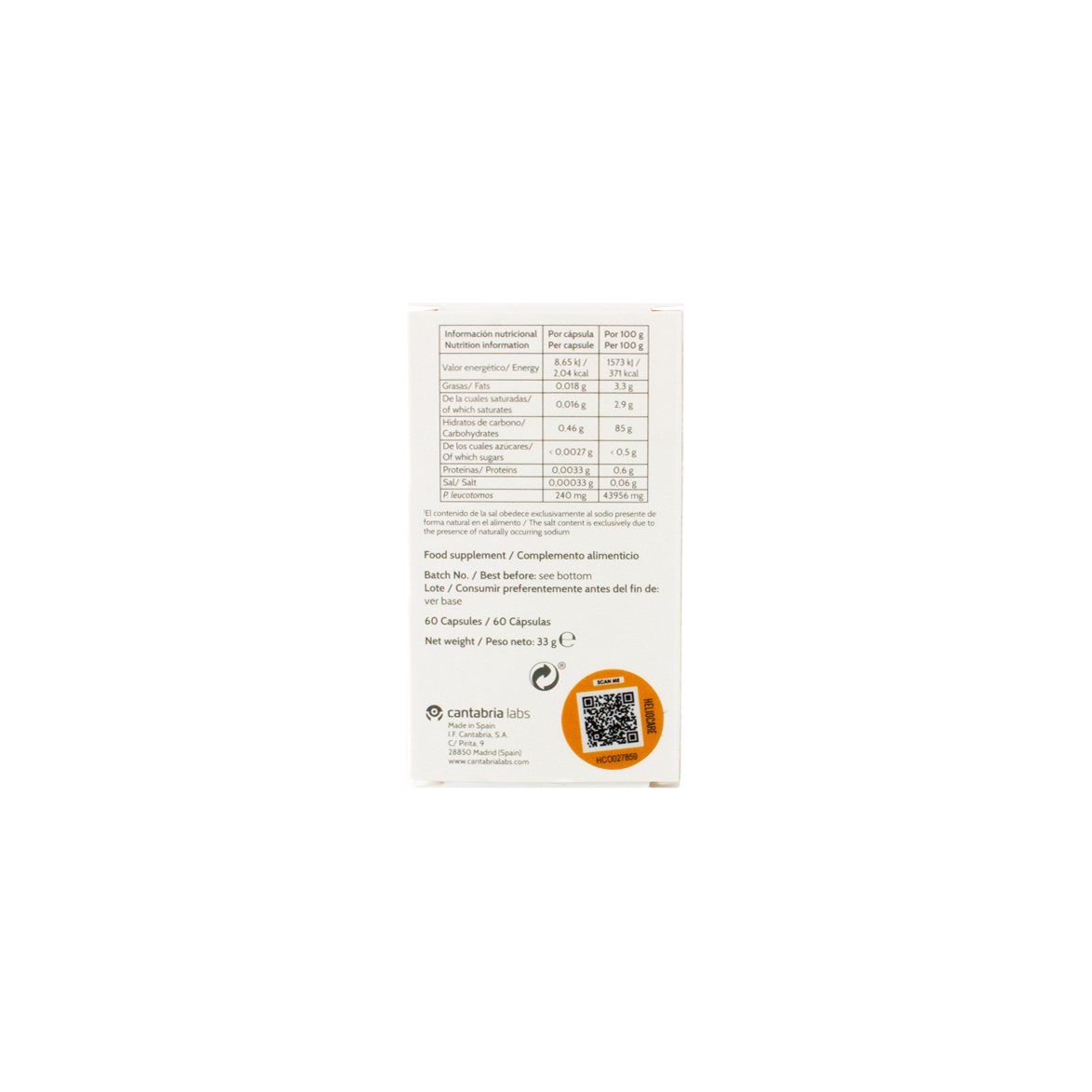 Heliocare Oral 60 Capsules