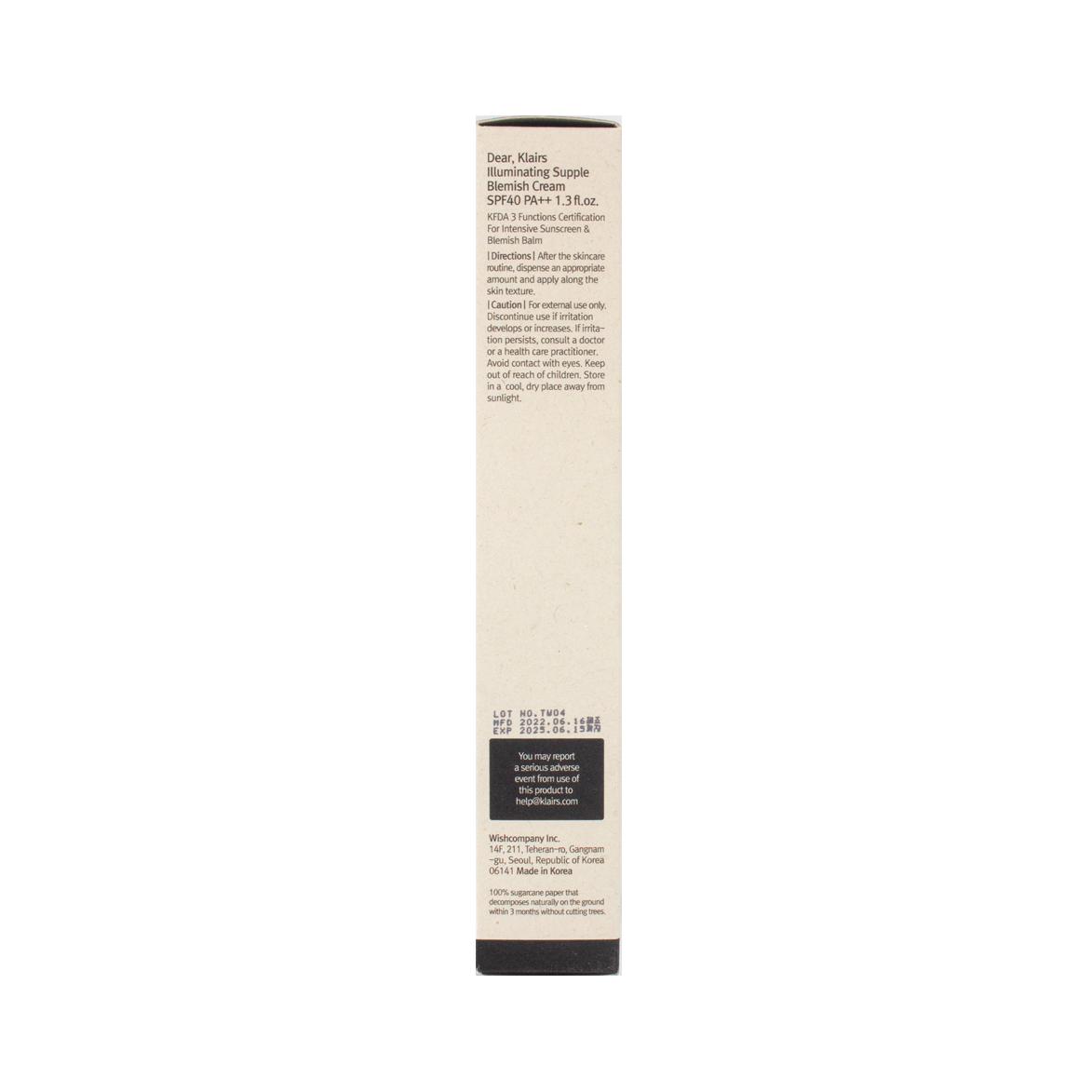 Dear Klairs Illuminating Supple Blemish Cream 40ml