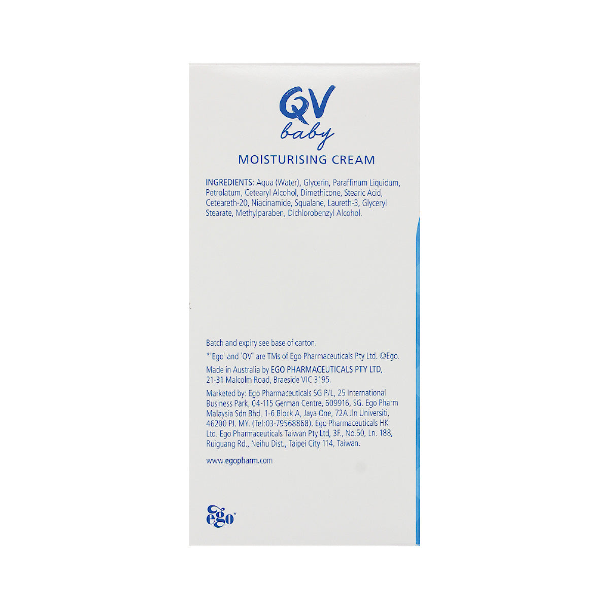 QV Baby Moisturising Cream 250g