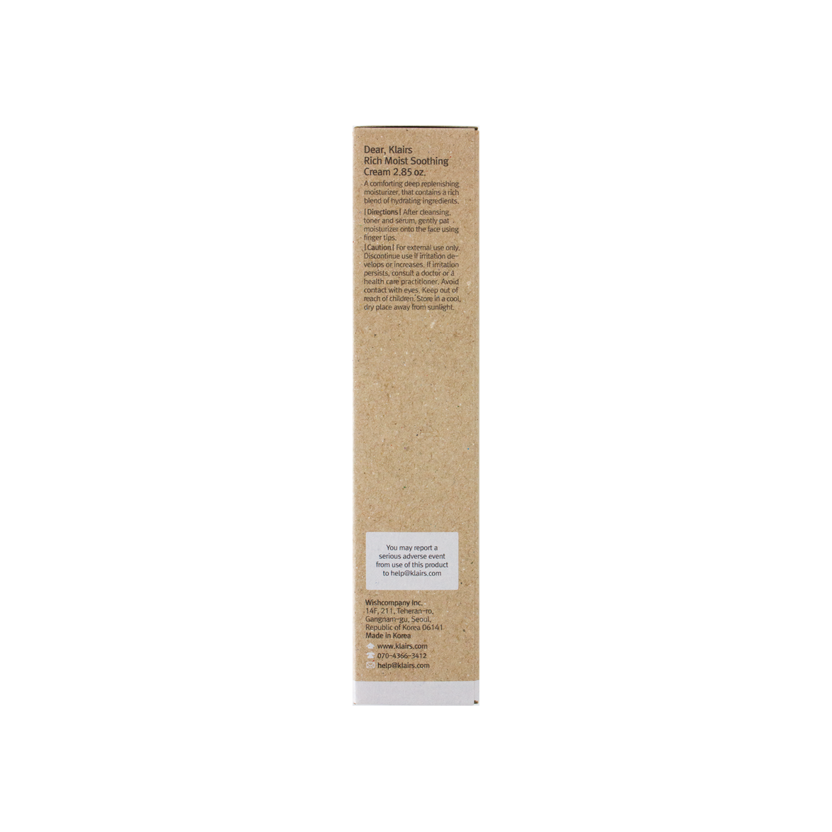 Dear Klairs Rich Moist Soothing Cream 80ml