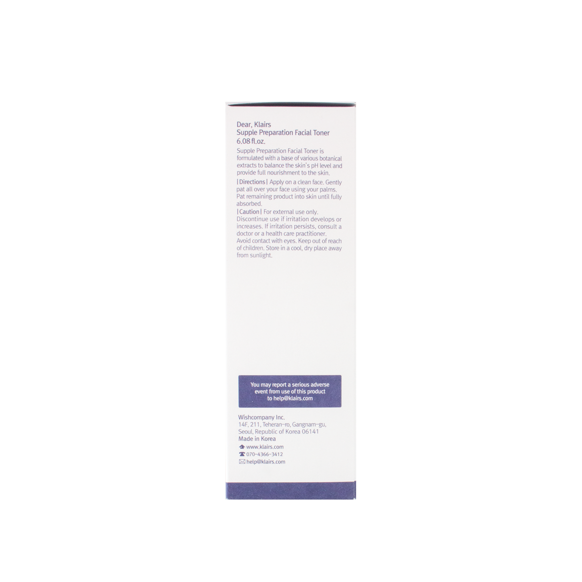 Dear Klairs Supple Preparation Facial Toner 180ml