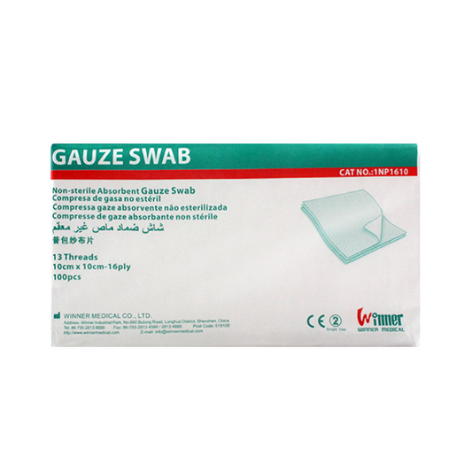 Winner Non-Sterile Gauze Swab 10cm x 10cm x 16-Ply