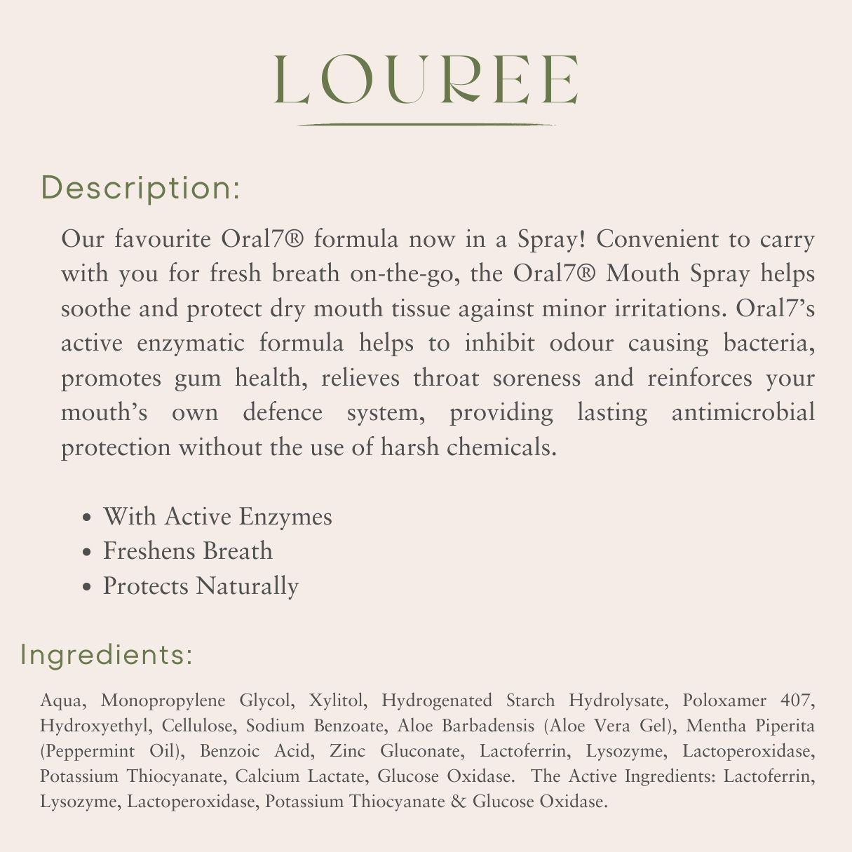 Oral 7 Mouth Spray 50ml
