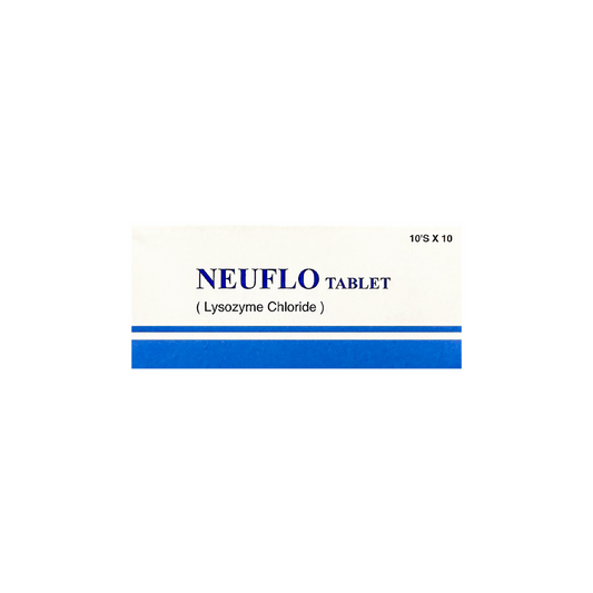 Neuflo (Lysozyme Chloride) 90mg 100 Tabs