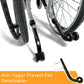 Armrest Lift Up & Footrest Detachable Self-Push Wheelchair with Anti Tipper 16 Inch