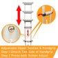 Foldable Detachable Lightweight Underarm Crutches With Height Adjustment