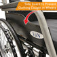 Heavy Duty Wheelchair Armrest Lift Up & Footrest Detachable Self-Push with Anti Tipper