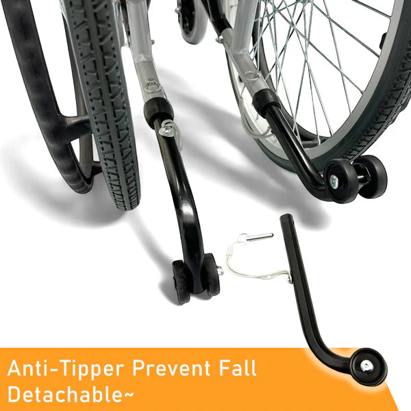 Armrest Lift Up & Footrest Detachable Pushchair with Anti Tipper 18 Inch