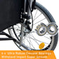 Armrest Lift Up & Footrest Detachable Self-Push Wheelchair with Anti Tipper 18 Inch