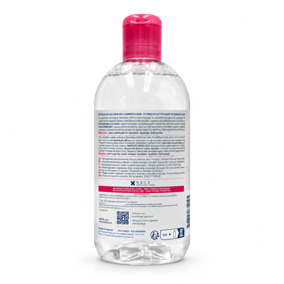 Bioderma Sensibio H2O Makeup Removing Micellar Solution 500ml