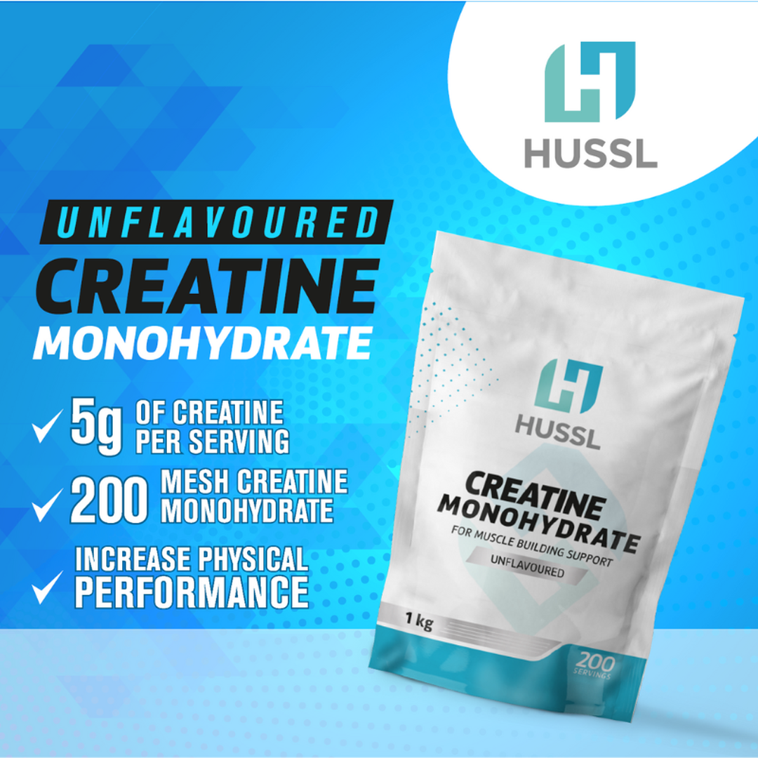 HUSSL Creatine Monohydrate 1kg Unflavoured