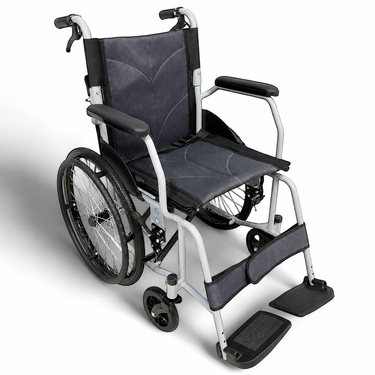 Economical Self-Push Lightweight Wheelchair (Carbon Steel)