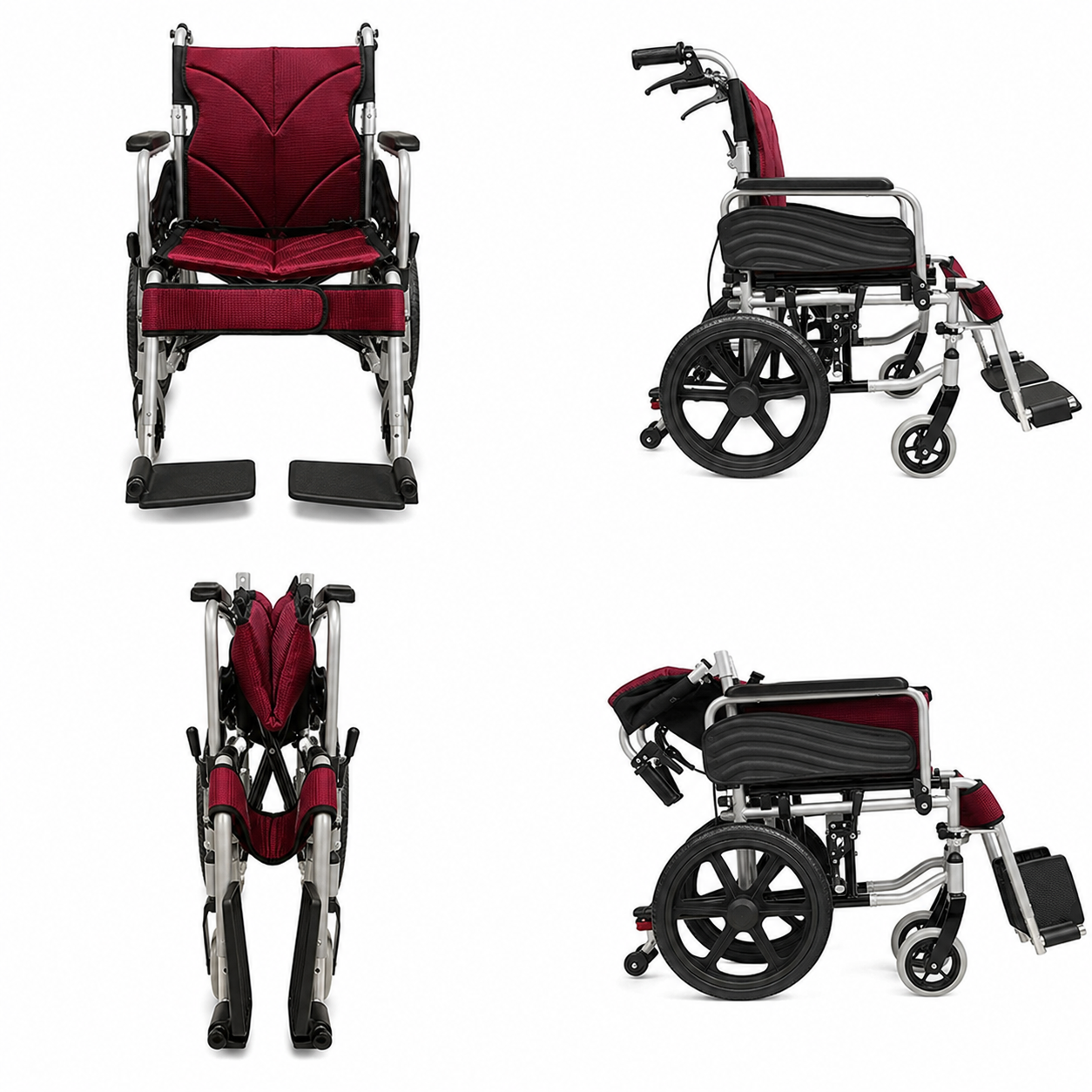 Armrest Lift Up & Footrest Detachable Pushchair with Anti Tipper 16 Inch