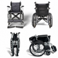 Economical Self-Push Lightweight Wheelchair (Carbon Steel)