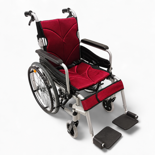 Armrest Lift Up & Footrest Detachable Self-Push Wheelchair with Anti Tipper 16 Inch