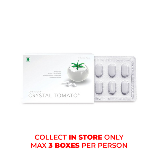Crystal Tomato Skin Whitening Supplement 30 Tablets (COLLECT IN STORE ONLY - MAX 3 BOXES PER PAX)