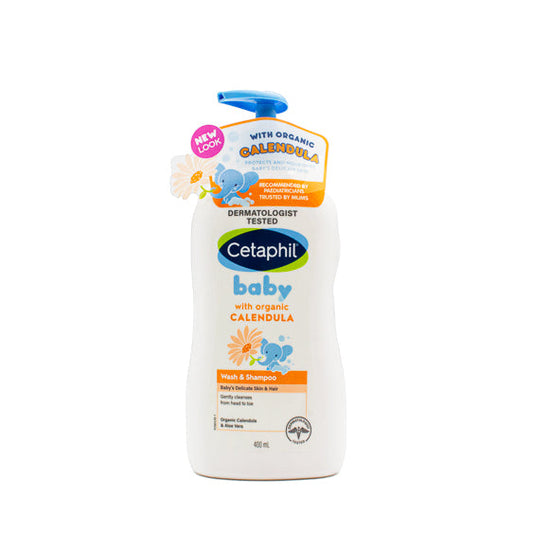 Cetaphil Baby Wash & Shampoo With Calendula 400ml