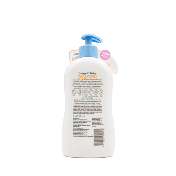 Cetaphil Baby Wash & Shampoo With Calendula 400ml