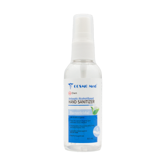 Cosmo Med Hand Sanitizer 70% Alcohol 0.5% Chlorhexidine With Moisturizer 60ml (Spray)