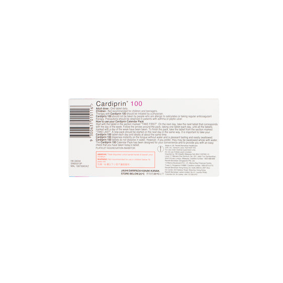 Cardiprin 100mg (30 Tablets)