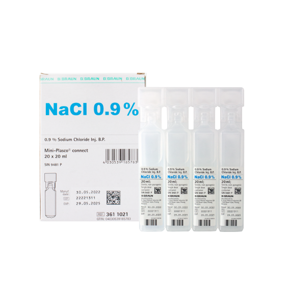 B.Braun Sodium Chloride NaCl 0.9% for Injection 10mls/20mls (20pcs/bx)