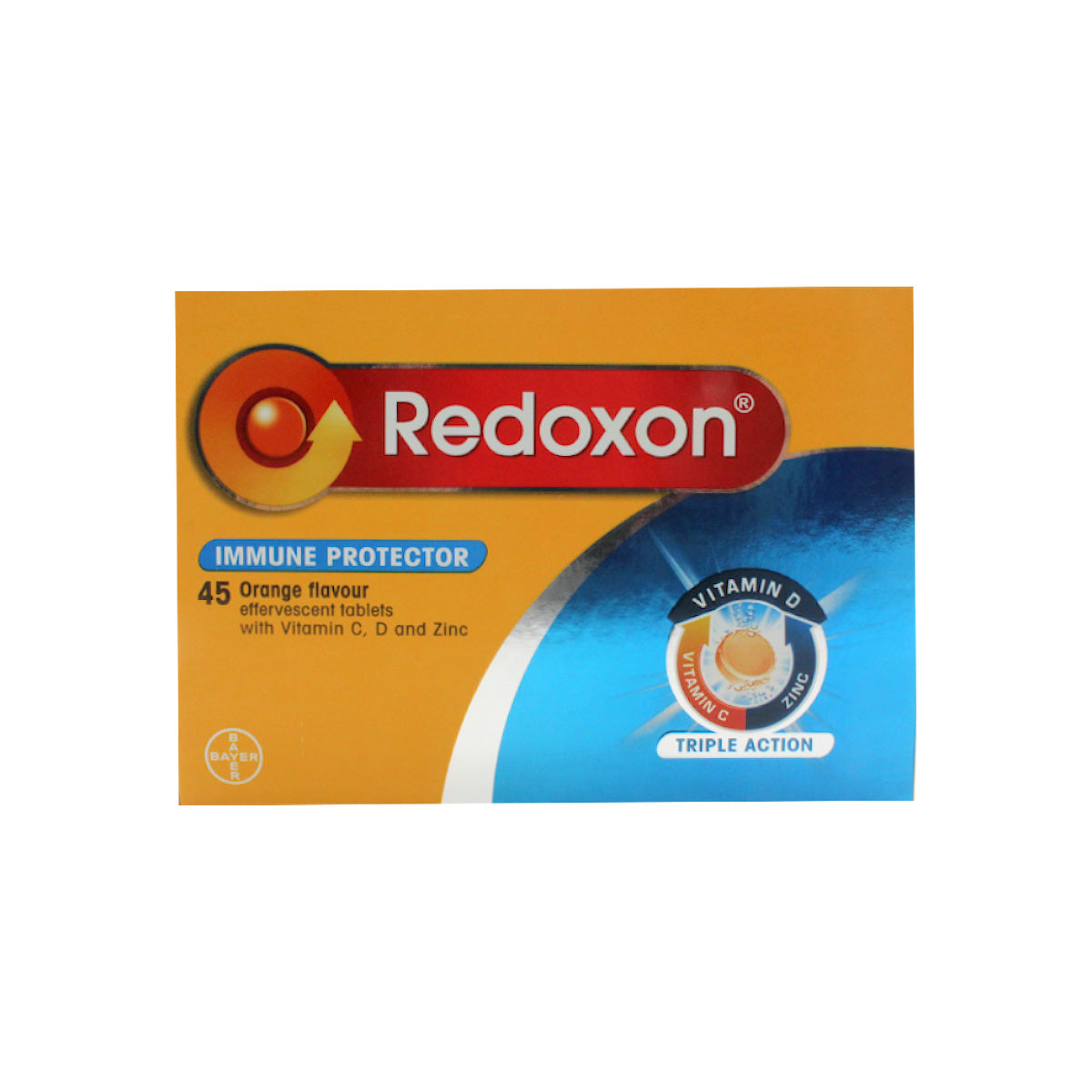 Redoxon Triple Action Effervescent Orange Flavor (45 Tablets)